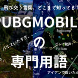 PUBGMOBILEで耳にする専門用語たち